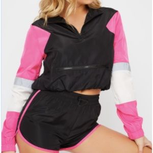 Charlotte Russe Reflective Windbreaker sweater